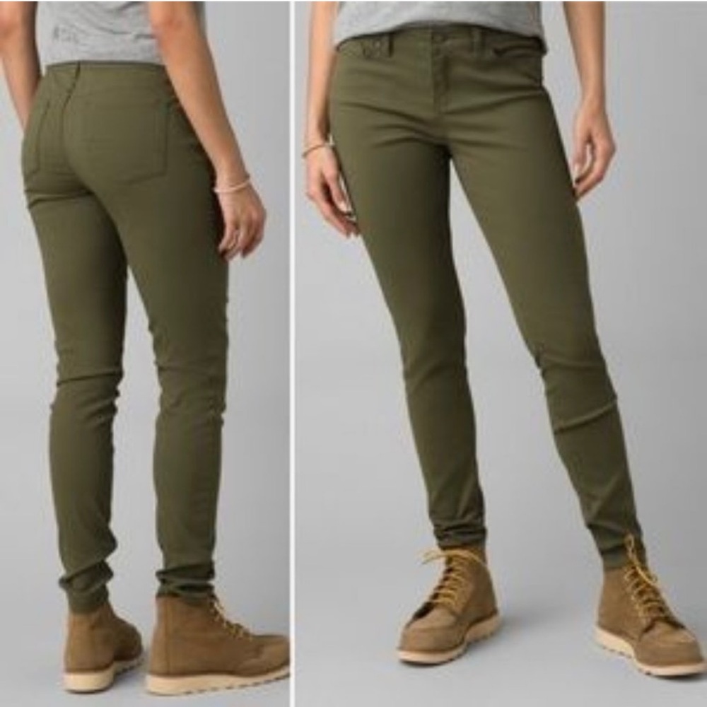 Prana Women's Briann Cargo Green Pants - Casual, Hiking, Outdoors